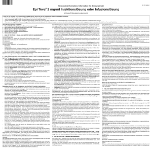 Epi Teva® 2 mg/ml Injektionslösung oder Infusionslösung