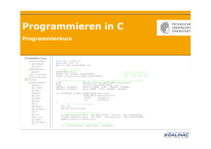 Programmieren in C - IKP, TU Darmstadt
