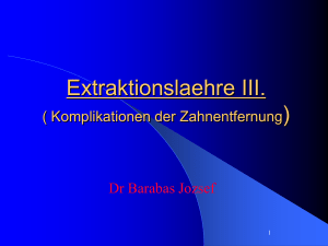 Extraktionslaehre III.