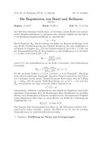 Die Regulatoren von Borel und Beilinson