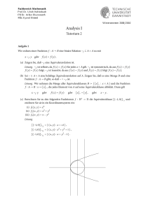 Analysis I - TU Darmstadt/Mathematik