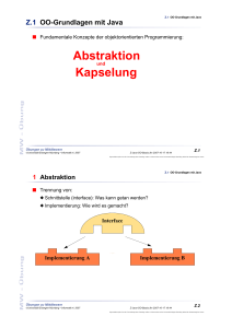 Abstraktion Kapselung