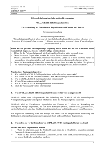 Gebrauchsinformation: Information für Anwender ORALAIR