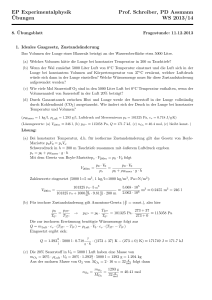 EP Experimentalphysik Prof. Schreiber, PD Assmann ¨Ubungen WS