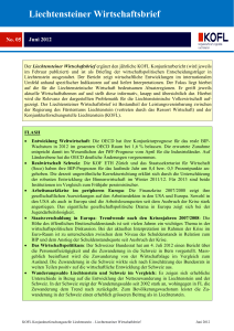 Liechtensteiner Wirtschaftsbrief