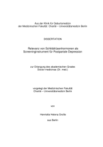 Relevanz von Schilddrüsenhormonen als - diss.fu