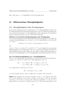 §2 Differenzierbare Mannigfaltigkeiten