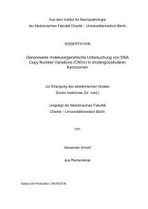 Genomweite molekulargenetische Untersuchung von DNA Copy