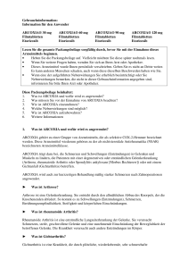 Information für den Anwender ARCOXIA® 30 mg Filmtabletten