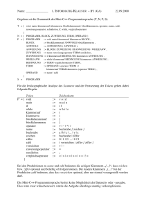 1. INFORMATIK-KLAUSUR − IF1 (GA)