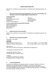 GEBRAUCHSINFORMATION Nobivac® SP, Lyophilisat und