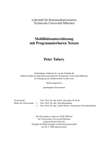 Mobilitätsunterstützung mit Programmierbaren