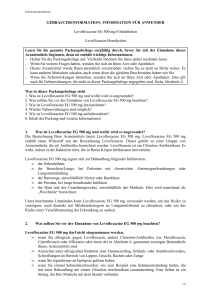 GEBRAUCHSINFORMATION: INFORMATION FÜR