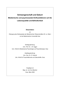 Schwangerschaft und Geburt