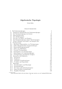 Algebraische Topologie