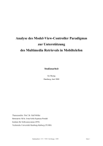 Analyse des Model-View-Controller Paradigmas