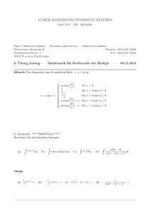 LUDWIG-MAXIMILIANS-UNIVERSIT ¨AT M ¨UNCHEN 8. ¨Ubung