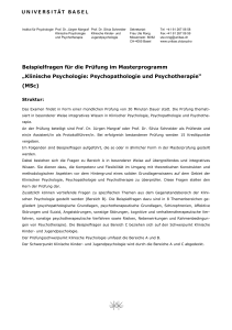 Betrifft: Die neue Briefvorlage der Universitt Basel ohne Paginierung