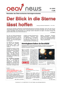 oeav news 01-2015 - Österreichischer Astrologenverband