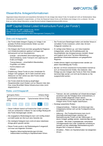 Wesentliche Anlegerinformationen AMP Capital Global Listed