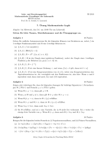 7. Übung Mathematische Logik - RWTH