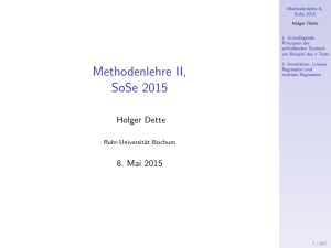 Methodenlehre II, SoSe 2015 - Ruhr
