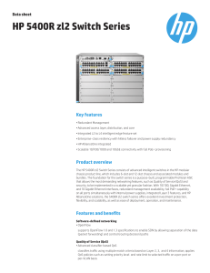 HP 5400R zl2 Switch Series