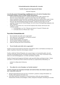 Information für Anwender Nureflex 20 mg/ml orale Suspension für