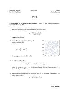 Serie 11 - D-MATH