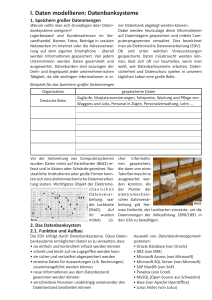 Datenbanksysteme - Informatik Klasse 9 - OS-Wiki