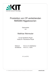 Produktion von CP-verletztenden NMSSM-Higgsbosonen