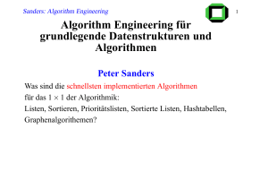 Algorithm Engineering für grundlegende Datenstrukturen und