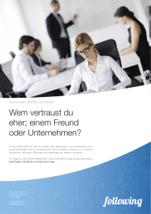 following Online Marketing Agentur Ostschweiz