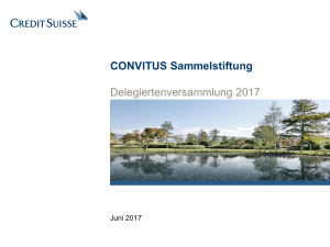 CONVITUS Sammelstiftung Delegiertenversammlung 2017