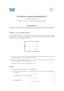 Ferienkurs Experimentalphysik 2