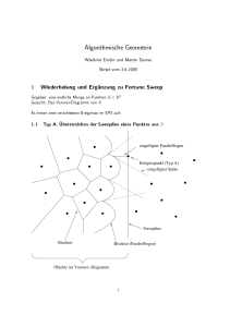 Algorithmische Geometrie 1 Wiederholung und Erg anzung zu