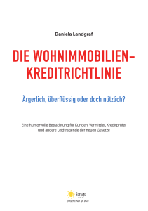 die wohnimmobilien- kreditrichtlinie