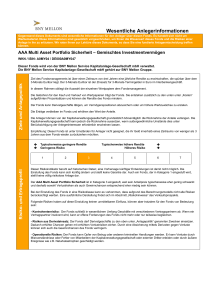 AAA Multi Asset Portfolio Sicherheit