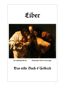 Da# erste Da# erste Buch d`Holbach