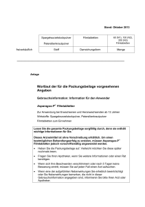 Beipackzettel Asparagus-P® Filmtabletten