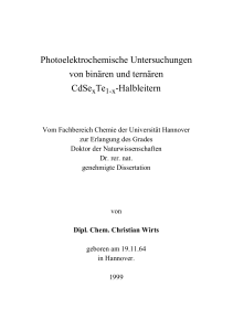 Photoelektrochemische Untersuchungen von binären und ternären