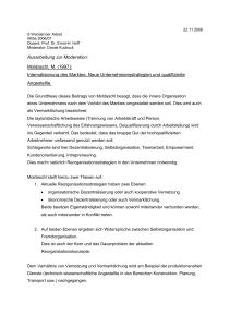 Ausarbeitung zur Moderation: Moldaschl, M. (1997): Internalisierung