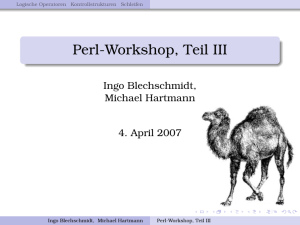 Perl-Workshop, Teil III