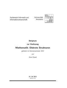 Mathematik: Diskrete Strukturen