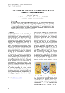 Autoreninformationen für Beiträge - Physik und Didaktik in