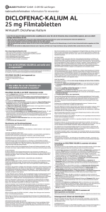 DICLOFENAC-KALIUM AL 25 mg Filmtabletten