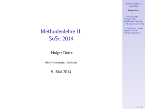 Methodenlehre II, SoSe 2014 - Ruhr