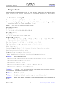 1 Graphentheorie - Fachgruppe Informatik der KSBG