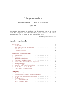 C-Programmierkurs - AH