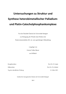 Untersuchungen zu Struktur und Synthese heterobimetallischer